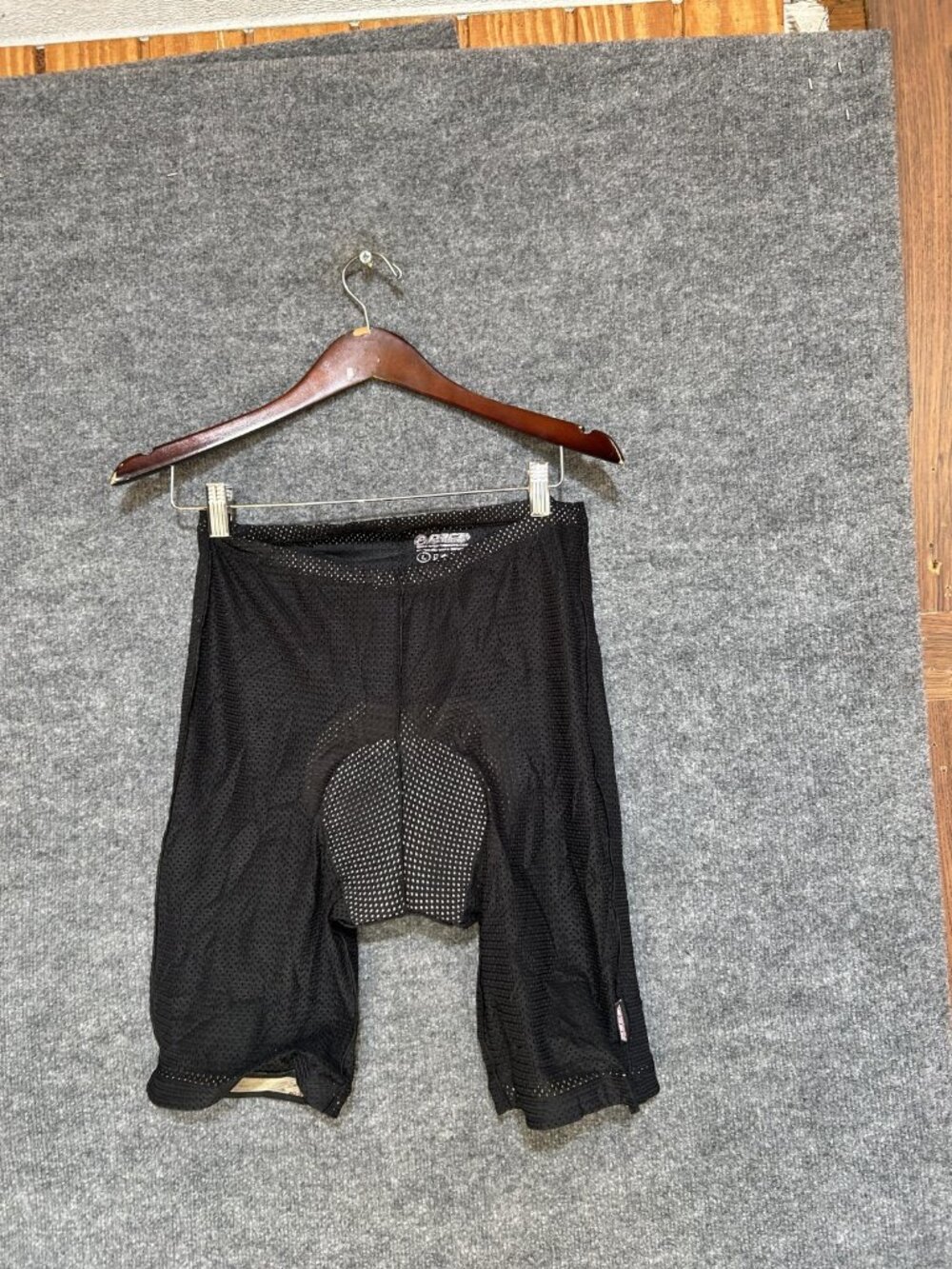 Pace Sportswear Cycling Shorts Mens Large Black Padded Chamois 8.5 Inseam Bike